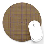 Driver s Plaid Round Mousepad