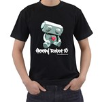 Sleepy Robot 13 Logo Tee Black Black T-Shirt