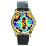 Mand0202 Round Gold Metal Watch