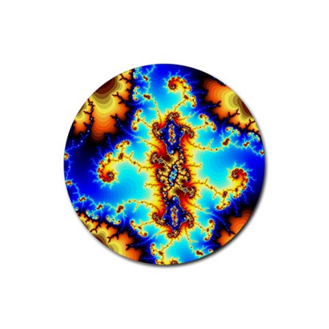 Mand0202 Rubber Round Coaster (4 pack) from ArtsNow.com Front
