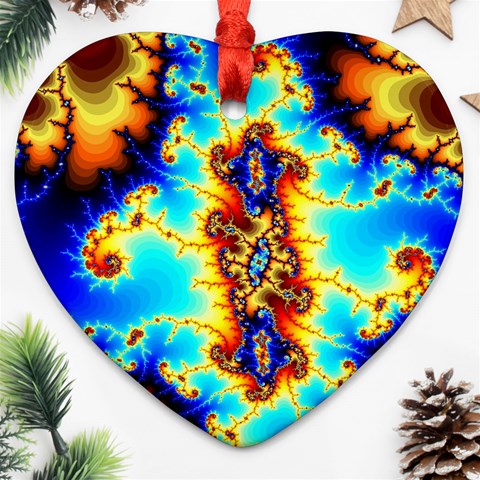 Mand0202 Heart Ornament (Two Sides) from ArtsNow.com Front