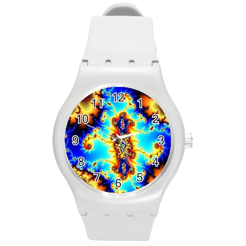 Mand0202 Round Plastic Sport Watch Medium from ArtsNow.com Front