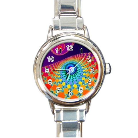 Mand0114 Round Italian Charm Watch from ArtsNow.com Front
