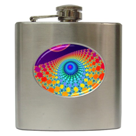 Mand0114 Hip Flask (6 oz) from ArtsNow.com Front