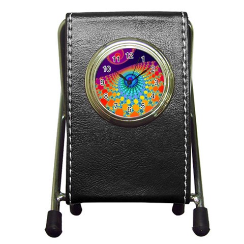 Mand0114 Pen Holder Desk Clock from ArtsNow.com Front