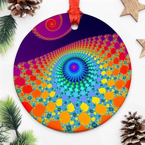 Mand0114 Round Ornament (Two Sides) from ArtsNow.com Front