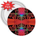 Fractal34 3  Button (100 pack)