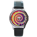 Fractal34 Round Metal Watch