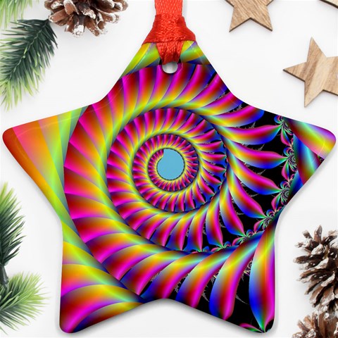 Fractal34 Ornament (Star) from ArtsNow.com Front