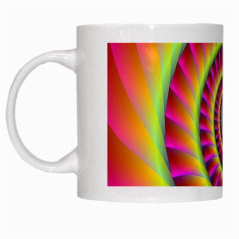 Fractal34 White Mug from ArtsNow.com Left