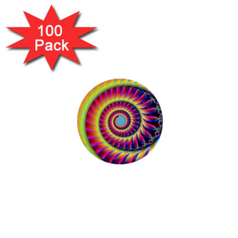 Fractal34 1  Mini Button (100 pack)  from ArtsNow.com Front