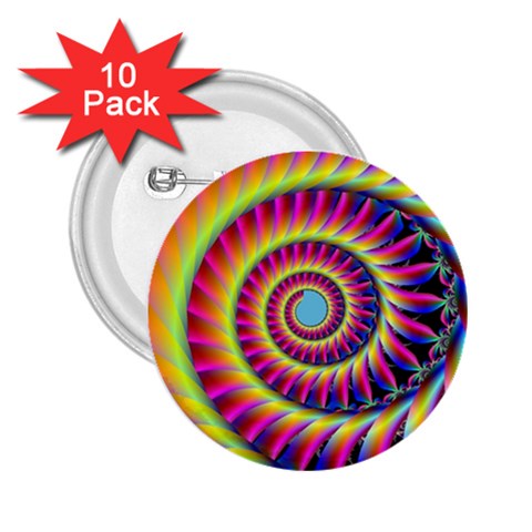 Fractal34 2.25  Button (10 pack) from ArtsNow.com Front