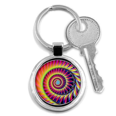 Fractal34 Key Chain (Round) from ArtsNow.com Front