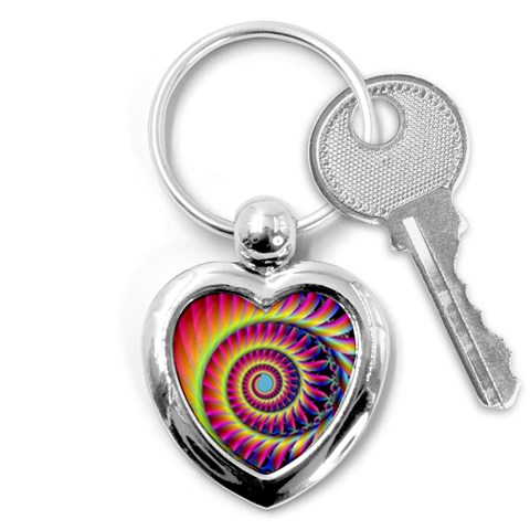 Fractal34 Key Chain (Heart) from ArtsNow.com Front