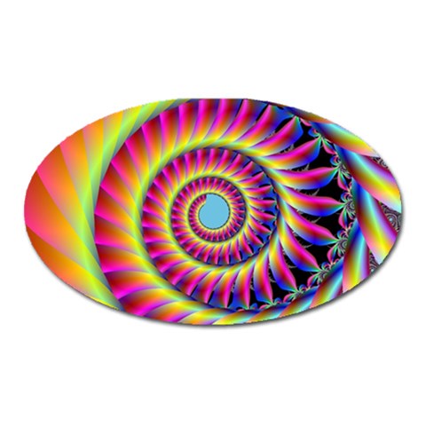 Fractal34 Magnet (Oval) from ArtsNow.com Front