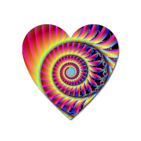Fractal34 Magnet (Heart) from ArtsNow.com Front