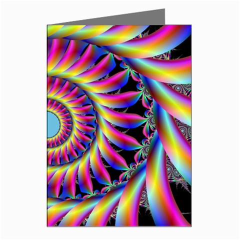 Fractal34 Greeting Cards (Pkg of 8) from ArtsNow.com Left