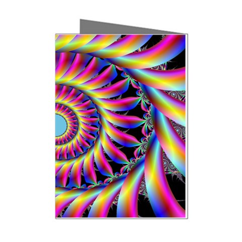 Fractal34 Mini Greeting Cards (Pkg of 8) from ArtsNow.com Left
