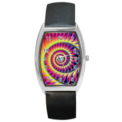 Fractal34 Barrel Style Metal Watch from ArtsNow.com Front