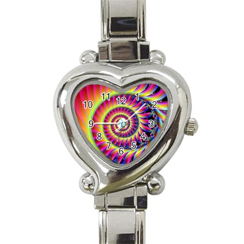 Fractal34 Heart Italian Charm Watch from ArtsNow.com Front
