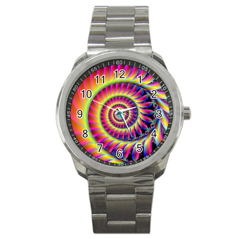 Fractal34 Sport Metal Watch from ArtsNow.com Front