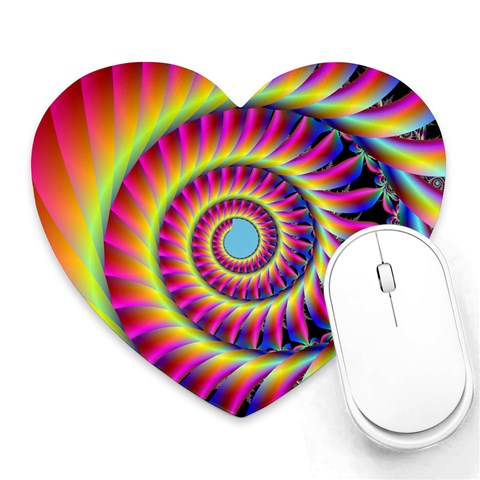 Fractal34 Mousepad (Heart) from ArtsNow.com Front