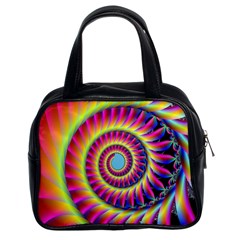 Fractal34 Classic Handbag (Two Sides) from ArtsNow.com Front