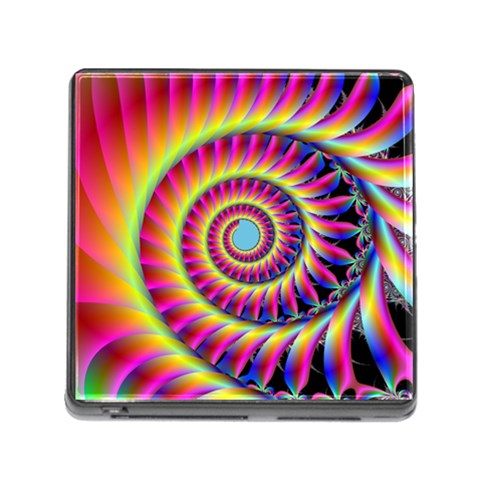 Fractal34 Memory Card Reader with Storage (Square) from ArtsNow.com Front