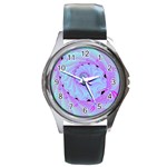 Fractal34 Round Metal Watch