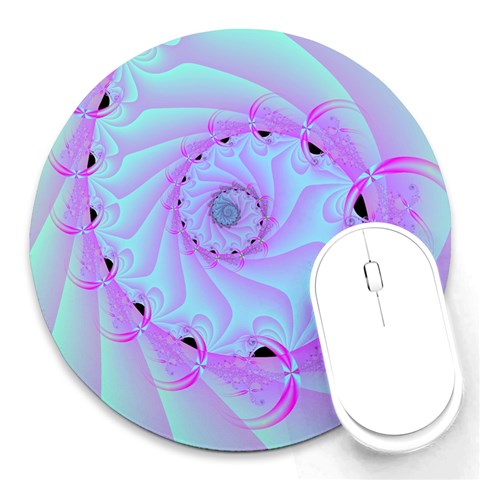 Fractal34 Round Mousepad from ArtsNow.com Front