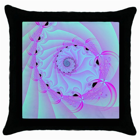Fractal34 Throw Pillow Case (Black) from ArtsNow.com Front