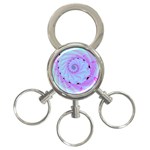 Fractal34 3-Ring Key Chain