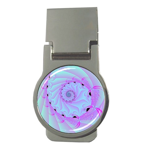 Fractal34 Money Clip (Round) from ArtsNow.com Front
