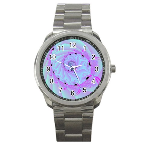 Fractal34 Sport Metal Watch from ArtsNow.com Front
