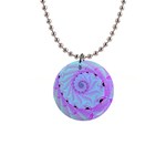 Fractal34 1  Button Necklace