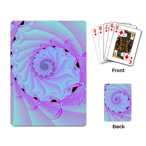 Fractal34 Playing Cards Single Design from ArtsNow.com Back