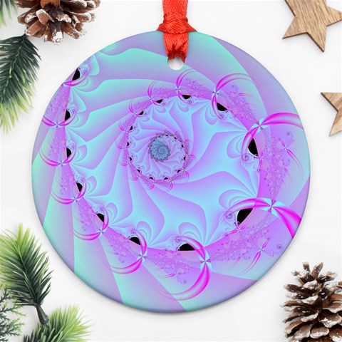 Fractal34 Round Ornament (Two Sides) from ArtsNow.com Front