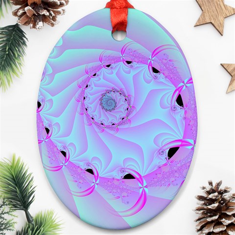Fractal34 Oval Ornament (Two Sides) from ArtsNow.com Front