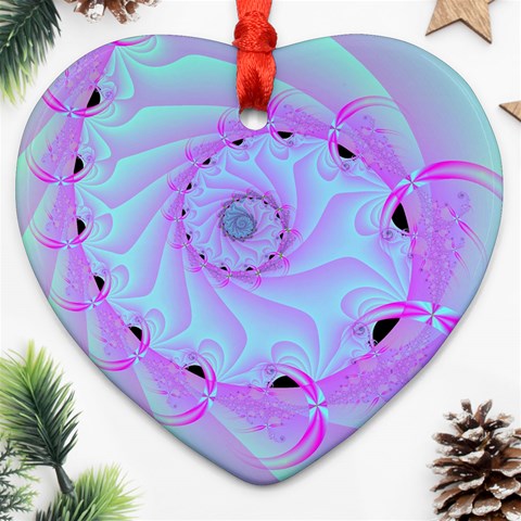 Fractal34 Heart Ornament (Two Sides) from ArtsNow.com Front