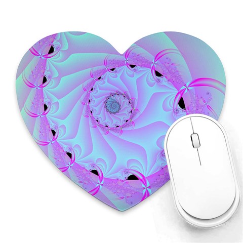 Fractal34 Mousepad (Heart) from ArtsNow.com Front