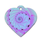 Fractal34 Dog Tag Heart (One Side)