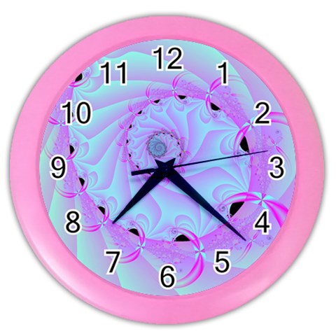 Fractal34 Color Wall Clock from ArtsNow.com Front