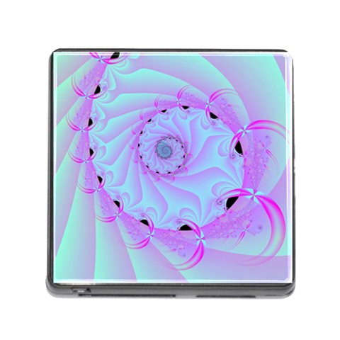 Fractal34 Memory Card Reader with Storage (Square) from ArtsNow.com Front
