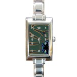 Fractal34 Rectangular Italian Charm Watch