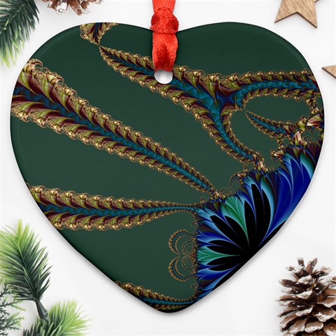 Fractal34 Ornament (Heart) from ArtsNow.com Front