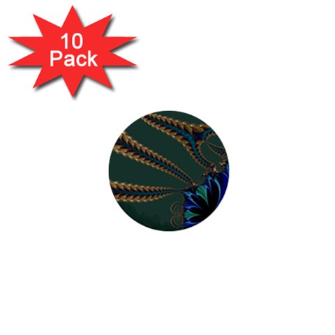 Fractal34 1  Mini Button (10 pack)  from ArtsNow.com Front