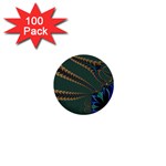 Fractal34 1  Mini Button (100 pack) 