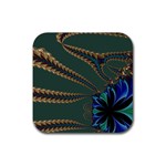 Fractal34 Rubber Coaster (Square)