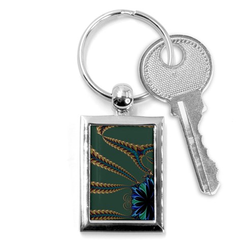 Fractal34 Key Chain (Rectangle) from ArtsNow.com Front
