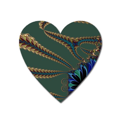 Fractal34 Magnet (Heart) from ArtsNow.com Front